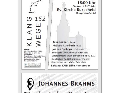 Brahms – Ein Deutsches Requiem am 19.11.2017